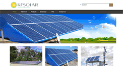 Desktop Screenshot of kfsolar.com