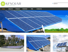 Tablet Screenshot of kfsolar.com